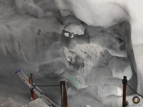 Holidays in Tyrol - visit to the glacier cave - nature ice palace Tux Tyrol Austria
