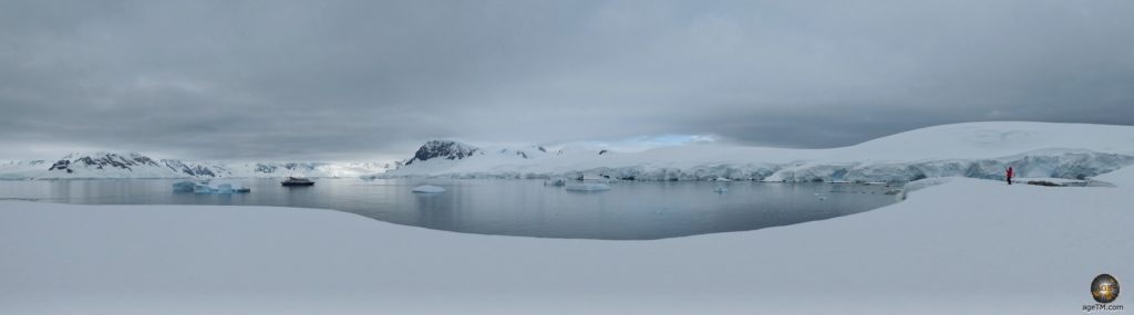 Landscape panorama Antarctica - Portal Point Antarctic Peninsula: Landing on the Antarctic continent
