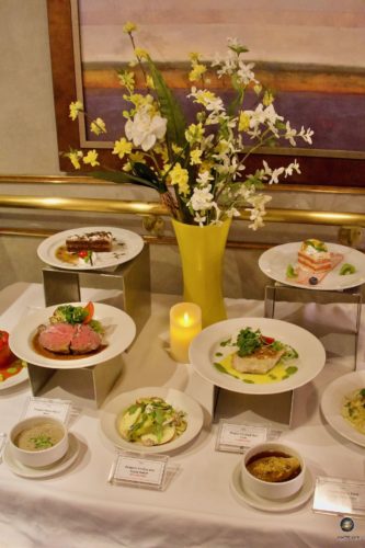 Varied dishes on board the Sea Spirit - Poseidon Expeditions Svalbard Spitsbergen Arctic cruise